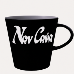 Create cup with Novis name color black