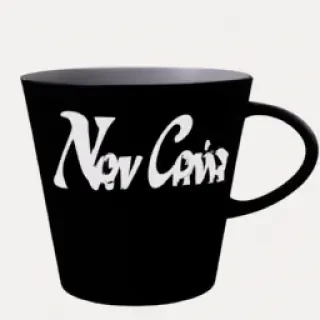Create cup with Novis name color black